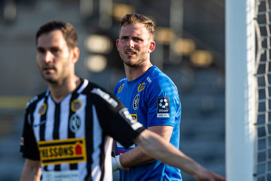 Landskronas målvakt Carl Lindell