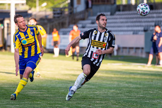 Eskilsminnes Jesper Larsson och Landskronas Alexander Tkacz