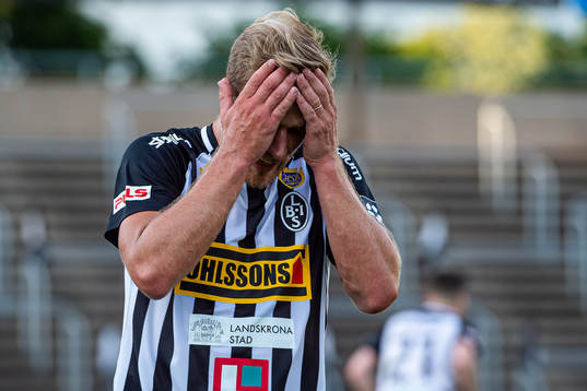 Landskronas Linus Olsson deppar