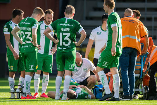 Hammarbys Richard Magyar har ont och får vård