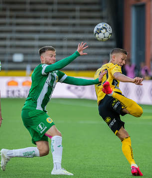 Hammarbys Dennis Widgren och Elfsborgs Jesper Karlsson