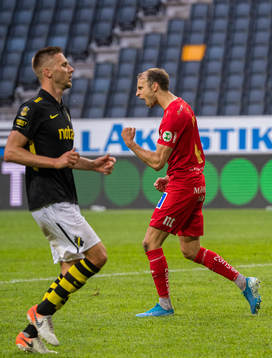 IFK Norrköpings Lars Krogh Gerson jublar