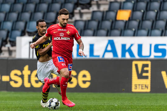 s Bilal Hussein och IFK Norrköpings Sead Haksabanovic