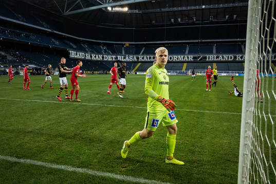IFK Norrköpings målvakt Isak Pettersson