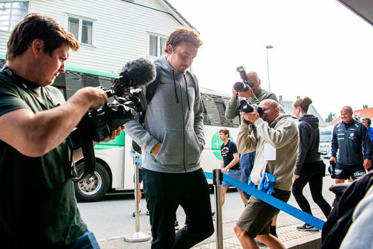 Vegard Forren of Brann arrives