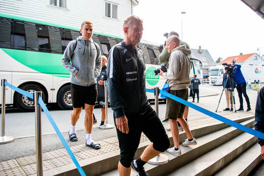 Lars Arne Nilsen, head coach of Brann, arrives