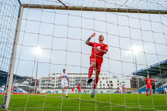 Robert Taylor of Brann reacts