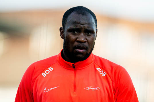 Goalkeeper Ali Nadhoim Ahamada of Brann warms up