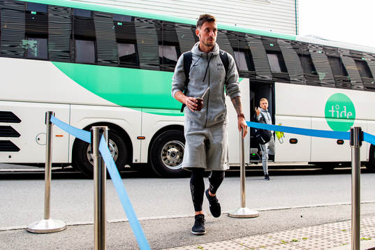 Daniel Alexander Pedersen of Brann arrives
