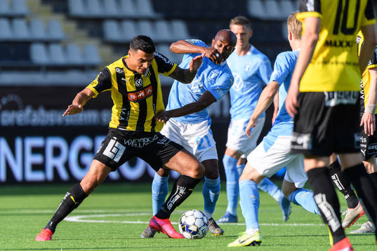 Häckens Ahmed Yasin och Malmö FFs Fouad Bachirou