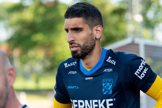IFK Göteborgs målvakt Ioannis Anestis före