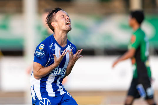 IFK Göteborgs Patrik Karlsson Lagemyr jublar