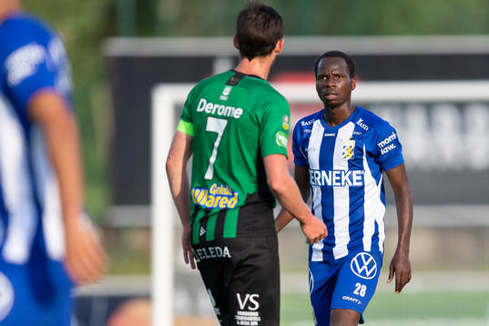 IFK Göteborgs Alhassan Yusuf Abdullahi reagerar