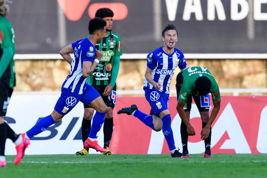 IFK Göteborgs Patrik Karlsson Lagemyr jublar