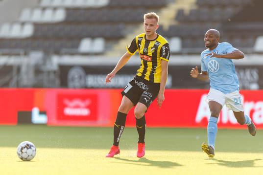 Häckens Jasse Tuominen och Malmö FFs Fouad Bachirou