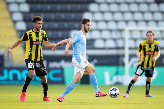 Häckens Daleho Irandust och Malmö FFs Adi Nalic
