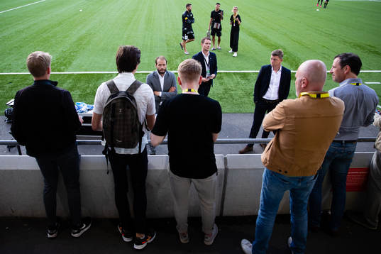 Häckens tränare Andreas Alm och Malmö FFs tränare Jon