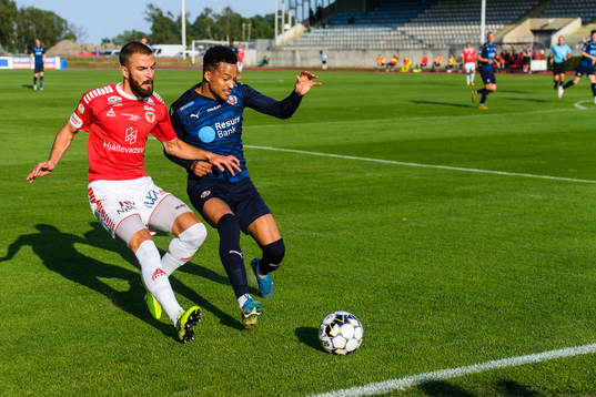 Kalmars Filip Sachpekidis och Helsingborgs Martin Olsson