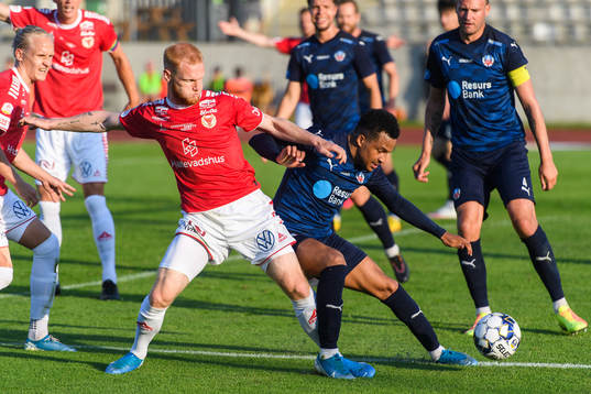 Kalmars Nils Fröling och Helsingborgs Martin Olsson