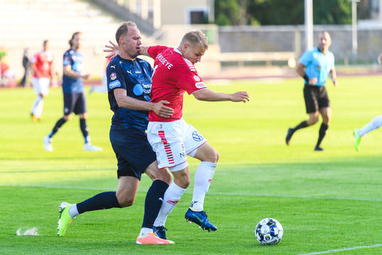 Kalmars Sebastian Ring och Helsingborgs Andreas Granqvist