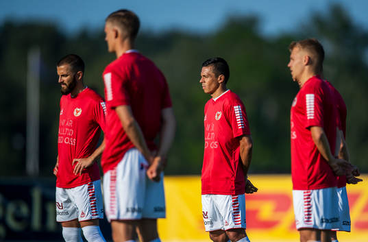 Kalmars Romário Pereira Sipião och Filip Sachpekidis