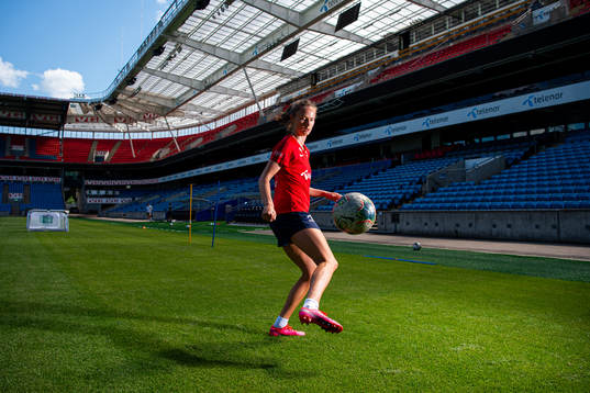 Caroline Graham Hansen of the Norwegian national football