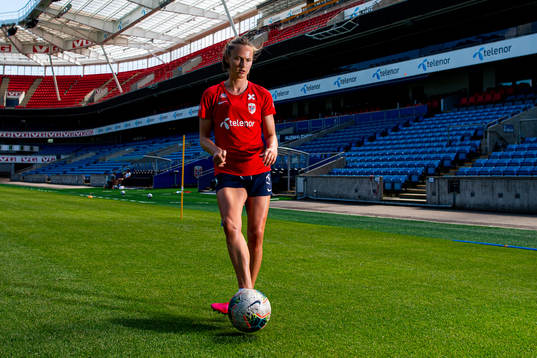 Caroline Graham Hansen of the Norwegian national football