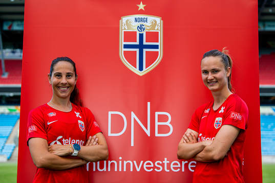Ingrid Moe Wold and Caroline Graham Hansen of the Norwegian