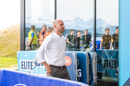 Mikael Dorsin, sports director of Rosenborg, arrives