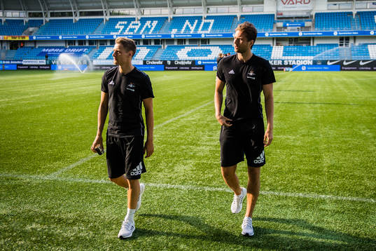 Kristoffer Zachariassen and Marius Lundemo of Rosenborg