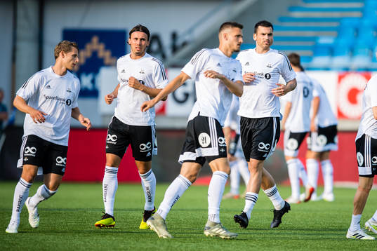 Anders Trondsen and Dino Islamovic of Rosenborg