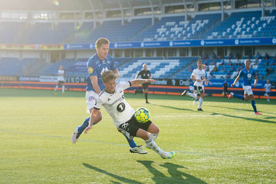 Kristoffer Haugen of Molde and Carl Johan Holse Justesen of