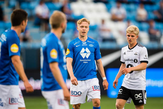 Ola Brynhildsen of Molde and Edvard Sandvik Tagseth of