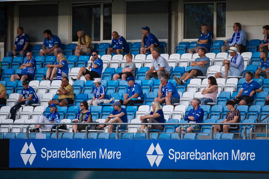 Spectators in the stands