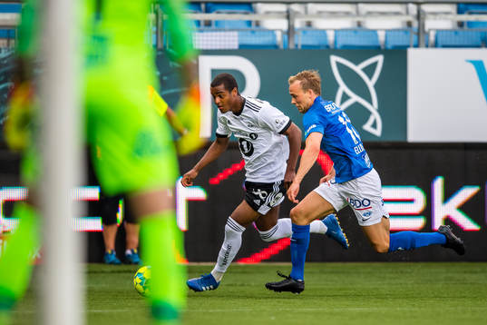 Emil Konradsen Ceide of Rosenborg and Martin Skjelbreid