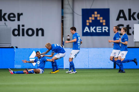 Ohikhuaeme "Ohi" Omoijuanfo of Molde celebrates
