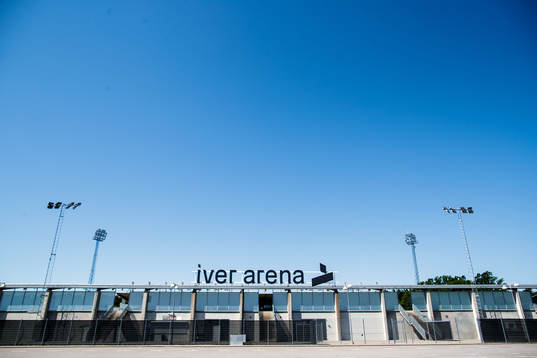 Iver Arena innan fotbollsmatchen i Superettan  mellan