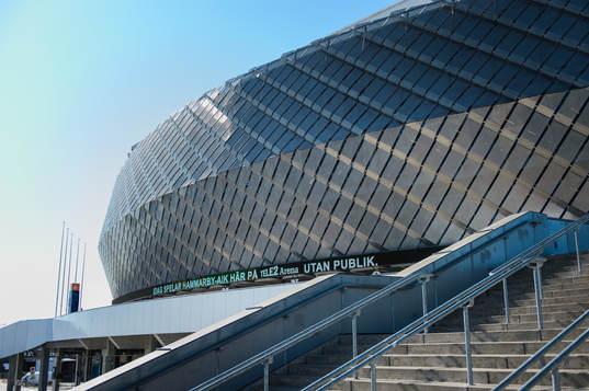 Exteriör av Tele2 Arena