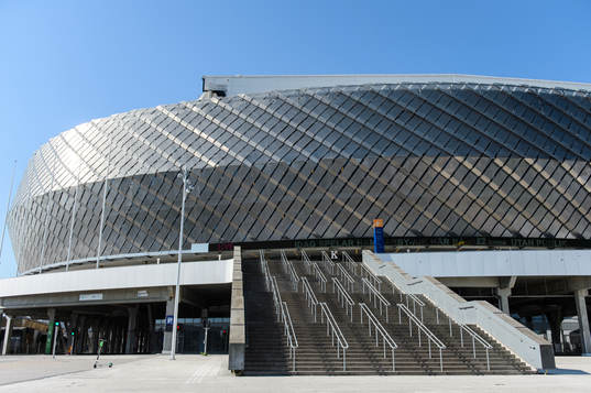 Exteriör av Tele2 Arena