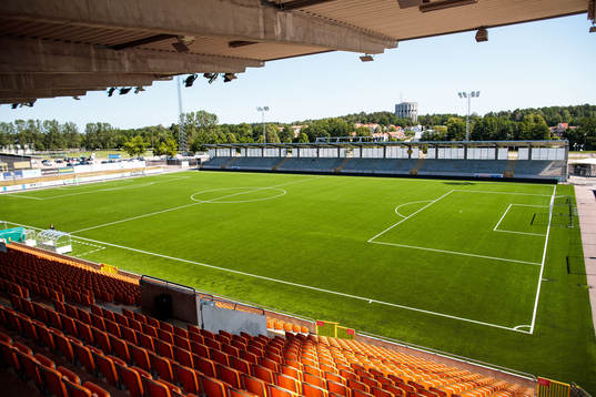 Iver Arena innan fotbollsmatchen i Superettan  mellan