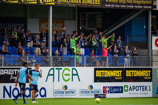 Spectators in the stands