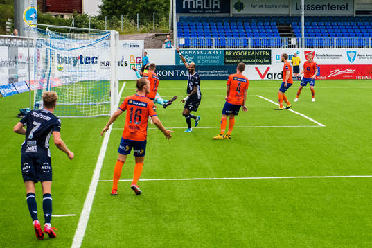 Amahl William D'Vaz Pellegrino of Kristiansund celebrates