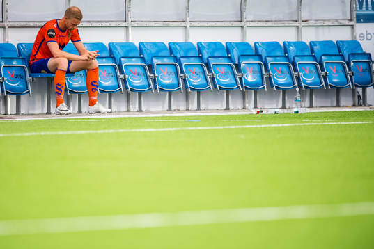 Peter Orry Larsen of Aalesund looks dejected