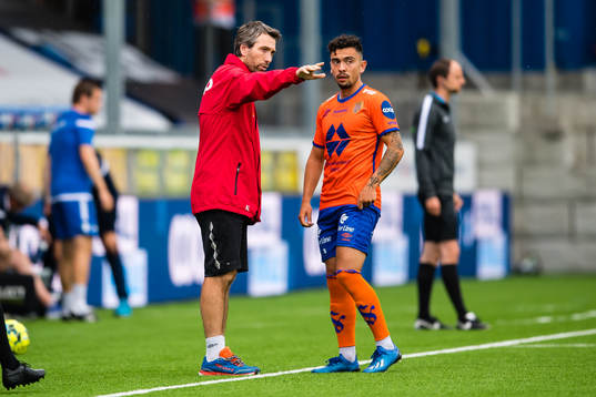 Andrea Loberto, assistant coach of Aalesund, and Niklas