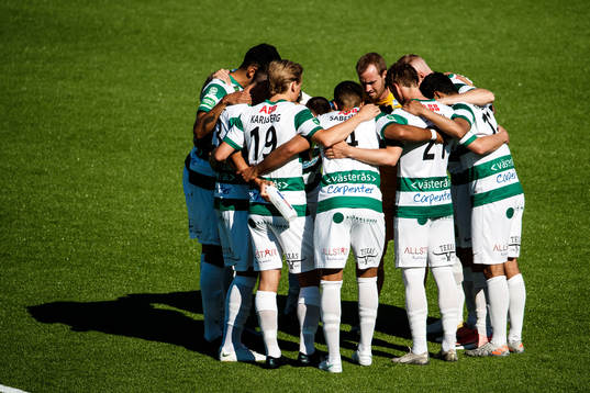 Västerås innan fotbollsmatchen i Superettan  mellan