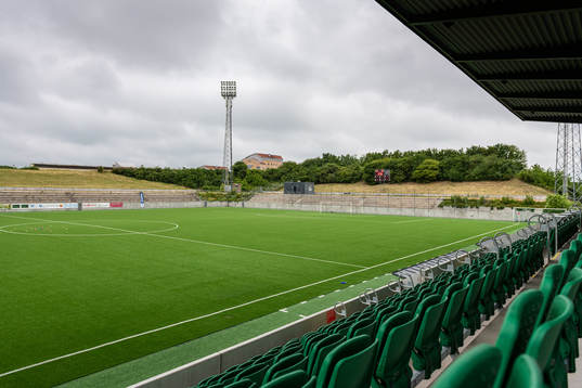 Interiör vy över Klostergårdens IP