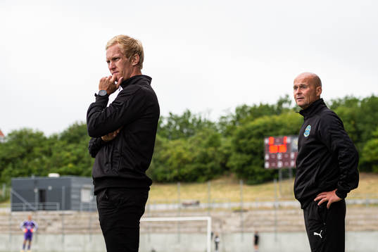 Lunds tränare Ted Waltersson-Larsson och Anders Grimberg