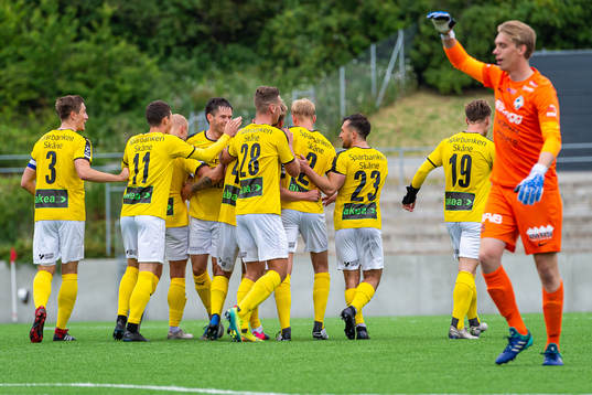 Lunds spelare jublar