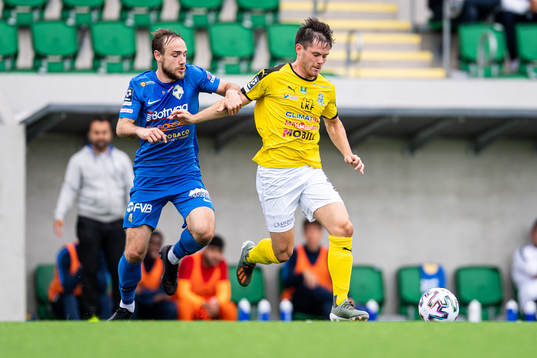 Linköpings Dejan Polic och Lunds André Strandberg