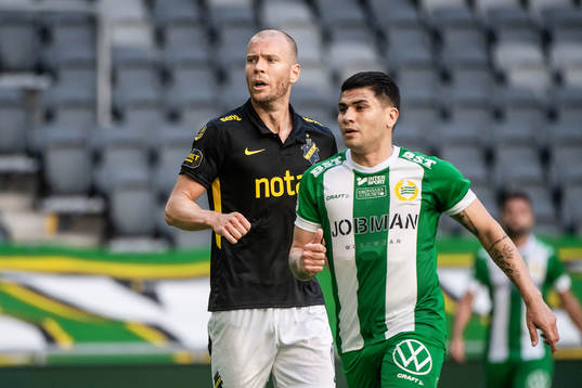 s Per Karlsson och Hammarbys Paulinho